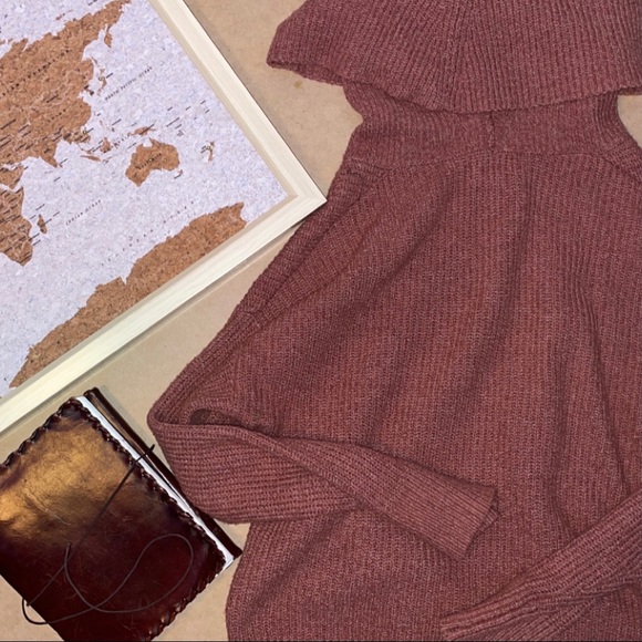 Yes Lola Turtleneck Sweater, Brown, XS - Picture 2 of 3